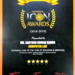 Santosh kumar Sahoo, CEO of Computer Lab received ICON Awards in 2019.